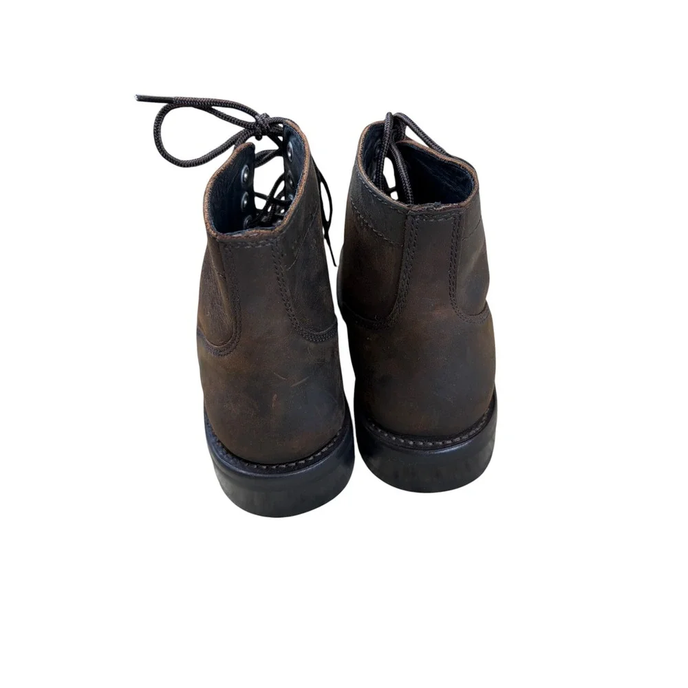 Thursday Boot Co Captain Mens Brown Adobe Leather Lace Up Cap Toe Boots Size 10